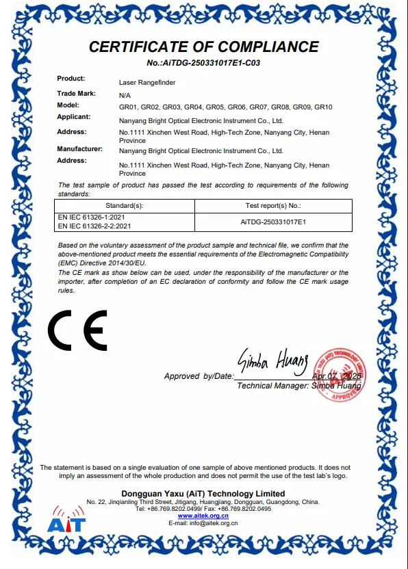 CE Cert GR Series