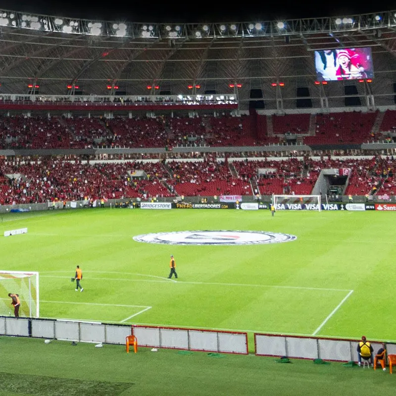 Football Scene in the Stadium